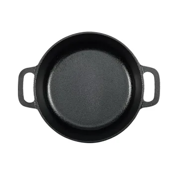 Cast Iron Mini Dutch Oven 2-Quart with Lid