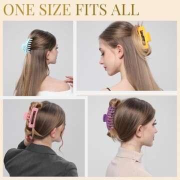 LuSeren Colorful Hair Clips - Perfect for All Hair Types