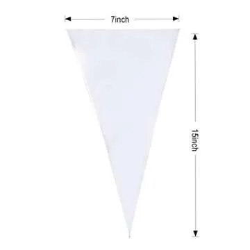 Cone Bag Treat Bags 100 PCS Clear Cello Goody Bags