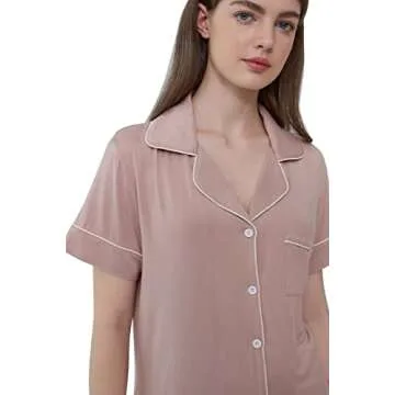 Joyaria Bamboo Viscose Pajama Set for Women - Soft & Cool Sleepwear