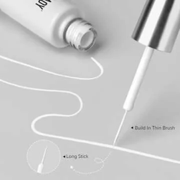 GAOY White Swirl Gel Nail Polish - DIY Nail Art at Home