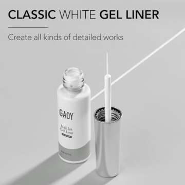 GAOY White Swirl Gel Nail Polish - DIY Nail Art at Home
