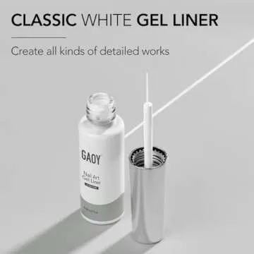 GAOY White Swirl Gel Nail Polish - DIY Nail Art at Home