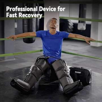 FIT KING Air Compression Recovery System,Dynamic Compression Massage Boots for Circulation Improveme...