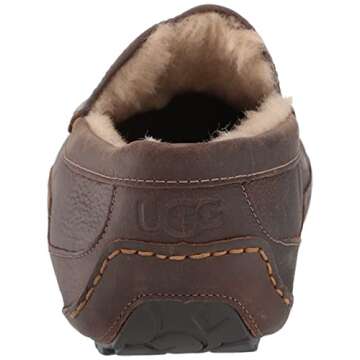 UGG Men's Ascot Slipper - Luxurious Tan Leather Comfort