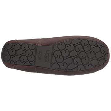 UGG Men's Ascot Slipper - Luxurious Tan Leather Comfort