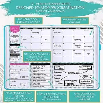 Undated Law of Attraction Planner 2025 for Goal Setting