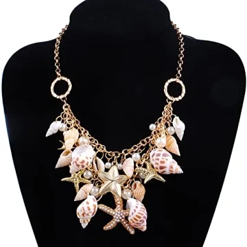 Bethynas Bohemian Shell Necklace for Summer Style