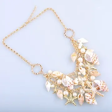 Bethynas Bohemian Shell Necklace for Summer Style