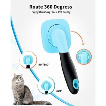 Glendan Pet Grooming Brush for Dogs and Cats