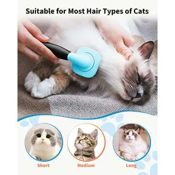 Glendan Pet Grooming Brush for Dogs and Cats