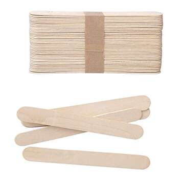 Darice Natural Wood Craft Sticks Jumbo, 80 Piece (5.75 Inch)