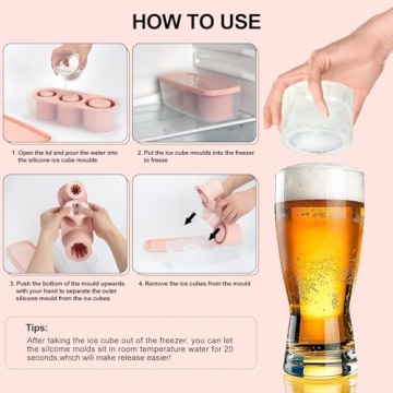 DDMY Ice Mold for 14-20-30 Oz Tumblers - Perfect Ice Cubes