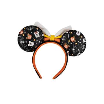Loungefly Disney Mickey Minnie Spooky Mice Bag & Ears Headband