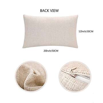 Easternproject I Love Us Throw Pillow Covers Rustic Farmhouse Style Sweet Sign Letters Pillow Cases ...