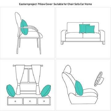 Easternproject I Love Us Throw Pillow Covers Rustic Farmhouse Style Sweet Sign Letters Pillow Cases Valentines Housewarming Family Lover Home Decorative Lumbar Pillow Covers 12x20 Inch Cotton Linen