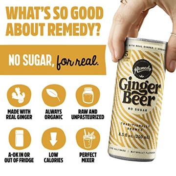 Remedy Ginger Beer - Organic & Sugar-Free Delight