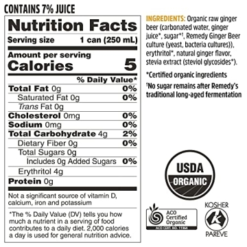 Remedy Ginger Beer - Organic & Sugar-Free Delight