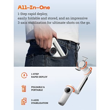 Insta360 Flow Gimbal Stabilizer for Smartphone - Versatile & Compact