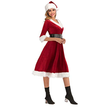 Stylish Mrs. Claus Dress for Festive Christmas Celebrations