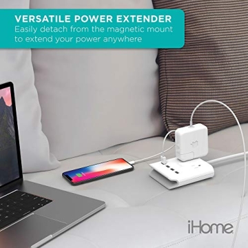 iHome Power Reach Outlet Extender with Fast Charging Ports