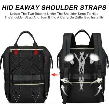 CAFELE 17.3 Inch Waterproof Laptop Backpack for Work