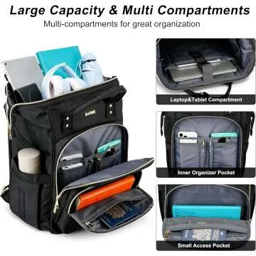 CAFELE 17.3 Inch Waterproof Laptop Backpack for Work