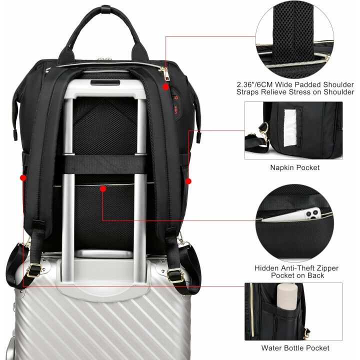 CAFELE 17.3 Inch Waterproof Laptop Backpack for Work