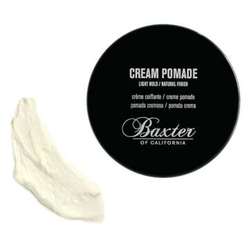 Baxter of California Cream Pomade for Men and Women, Natural Finish, Light Hold, Barbershop Quality,...