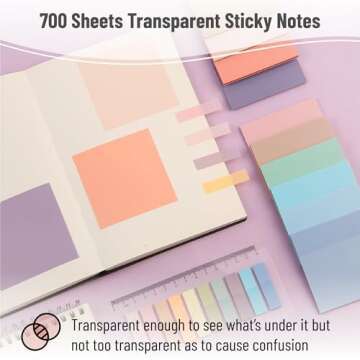 Mr. Pen- Aesthetic Book Annotation Kit, 38 pcs, Aesthetic Highlighters and Gel Pens, Transparent Sticky Notes, Transparent Sticky Tabs for Books, No Bleed Highlighters for Bible Pages No Bleed