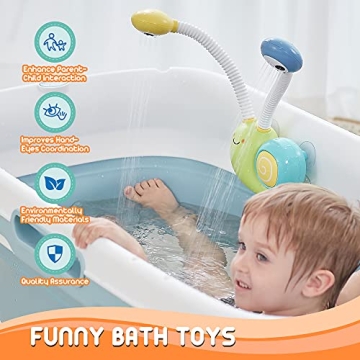 Dwi Dowellin Automatic Snail Water Pump Bath Toy for Toddlers