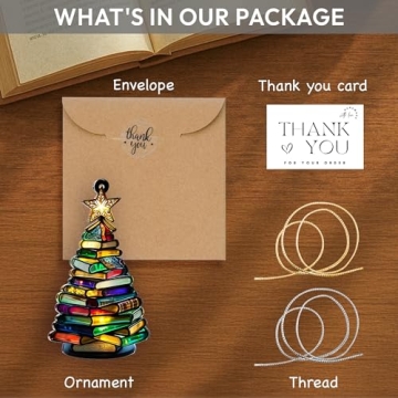 Sensemory Book Christmas Ornament 2025 Faux Stained Glass