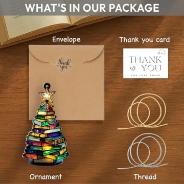 Sensemory Book Christmas Ornament 2025 Faux Stained Glass