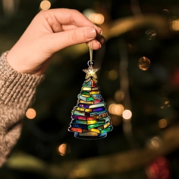 Sensemory Book Christmas Ornament 2025 Faux Stained Glass