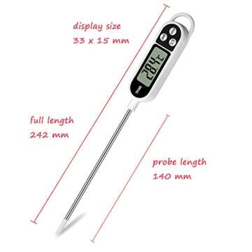 Digital Meat Food Thermometer - Instant Read for BBQ and Cooking