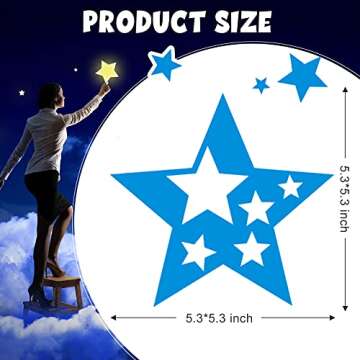 12 Pieces Geometric Stencils Template Set for Kids - Colorful Art Tools for Learning and Fun!