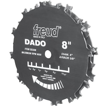 Freud SD208 8 In. Dado Set for Precision Wood Cuts