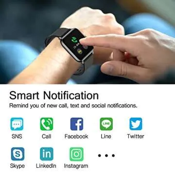 Popglory Smart Watch with Health Monitoring Features