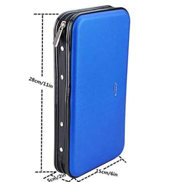 XiongYe CD DVD Case - 72 Capacity Heavy Duty Wallet for Travel