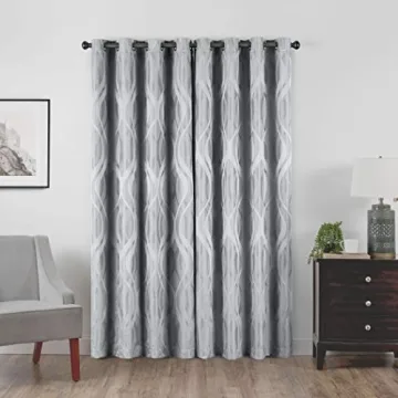 Eclipse Caprese Blackout Curtains - Modern Thermal Grommet Panel