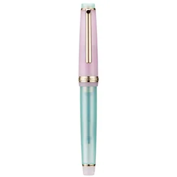 Jinhao 82 Acrylic Fountain Pen Morandi Lake Blue Gold Trim