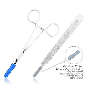 Swann Morton Scalpel Blade Remover with Handle and Hemostat