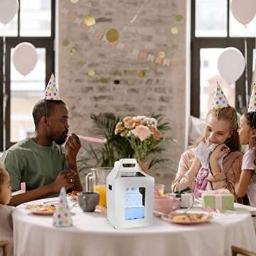 CAKINBOX Tall Cake Boxes with Window and Boards - 4 Pack