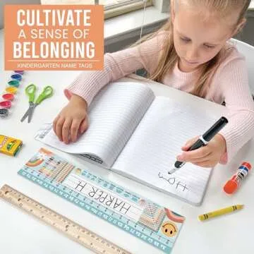 25 Retro Teacher Name Plate for Desk Classroom - Student Desk Name Tags Classroom Kindergarten for Classroom, Number Lines for Students Desk, Name Plate for Desk Kids Name Plates