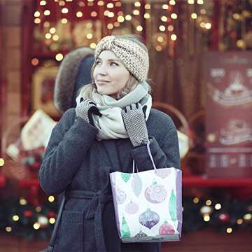 DRESHOW Winter Knit Crochet Turban Headband for Women Warm Bulky Crocheted Headwrap Ear Warmer Winter Accessories