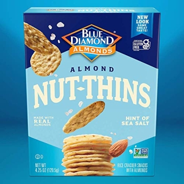Blue Diamond Almond Nut Thins, Gluten-Free Snack Crackers