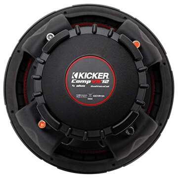 KICKER 12" CompVR Subwoofers Bundle for Premium Bass