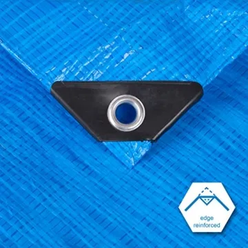 CARTMAN 6x8 Blue Poly Tarp - Versatile Outdoor Cover