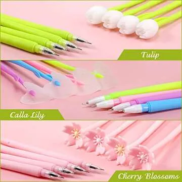 Color Changing Flower Pens for Creative Writing - 18 Pieces