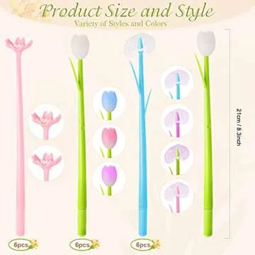 Color Changing Flower Pens for Creative Writing - 18 Pieces